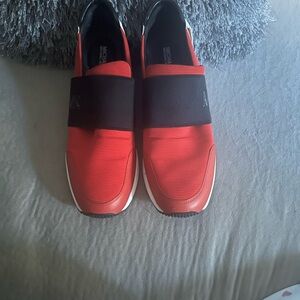 Red & Black Michael Kors Sneakers